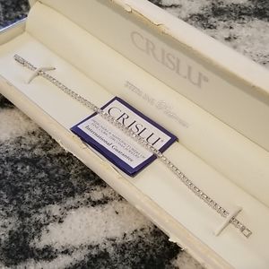 Crystal tennis bracelet